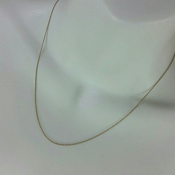 Necklace Dainty gold chain 10K 18in - Picture 2 of 8